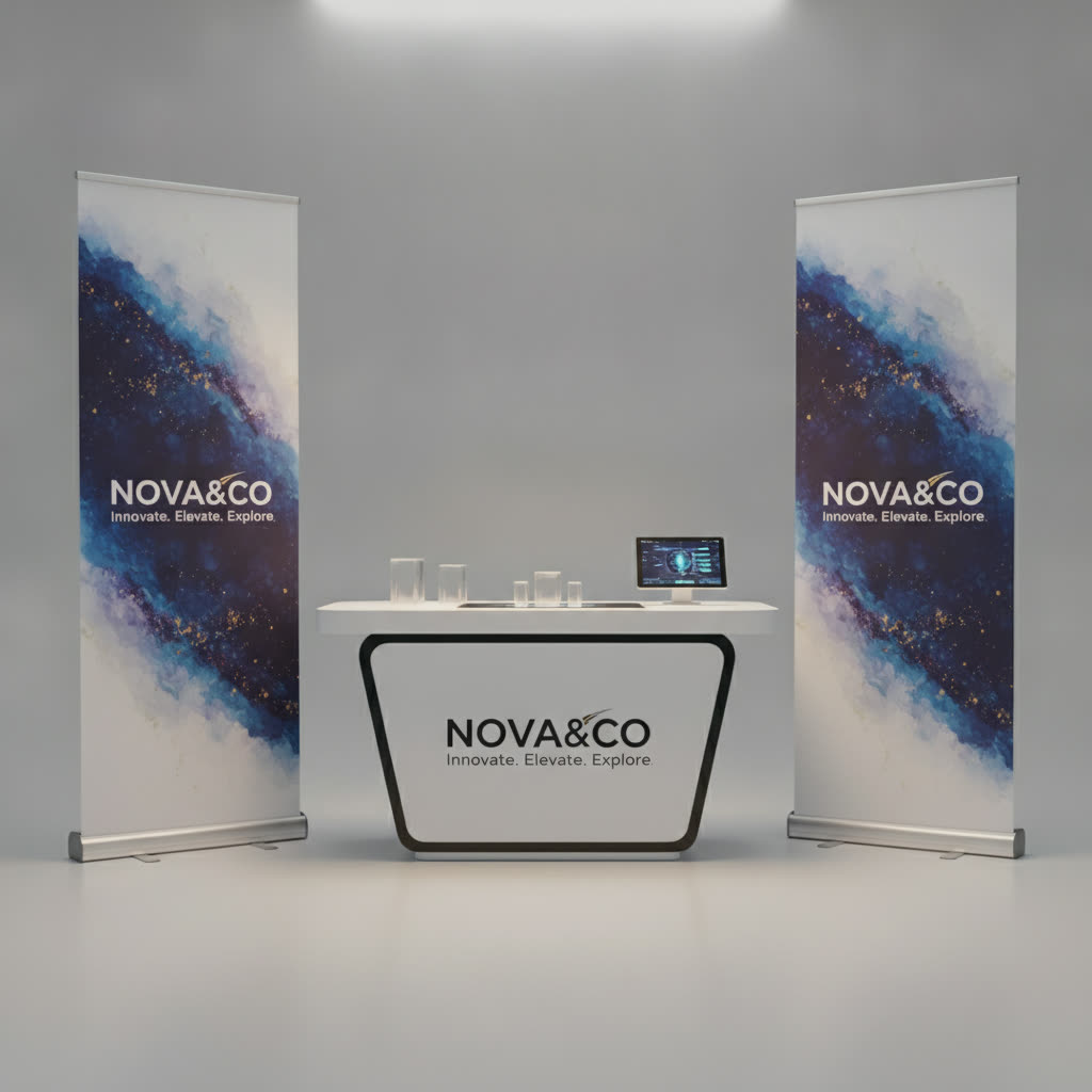 Exhibition & Display concept mockup 3