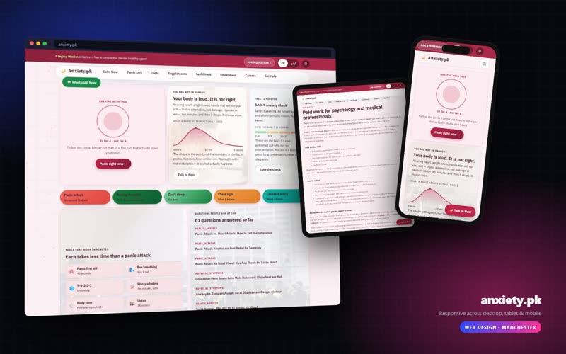 Anxiety.pk website
