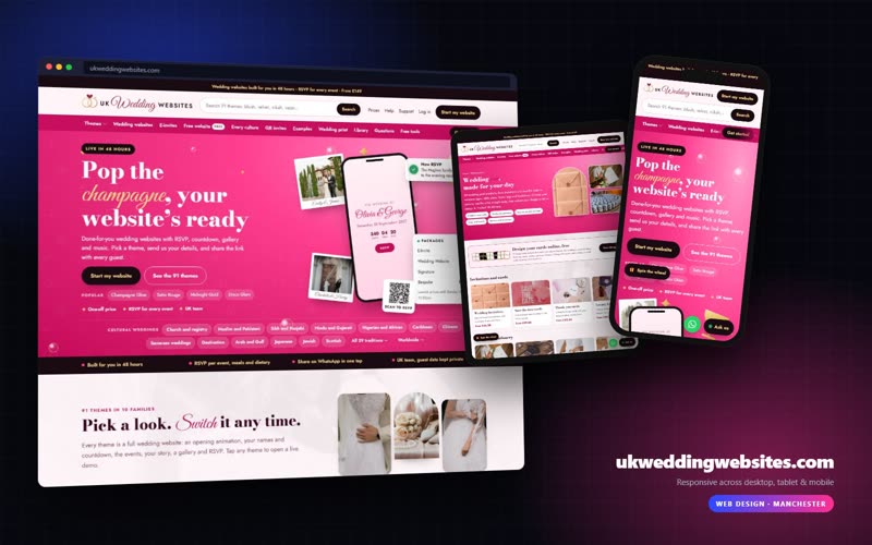 UK Wedding Websites website