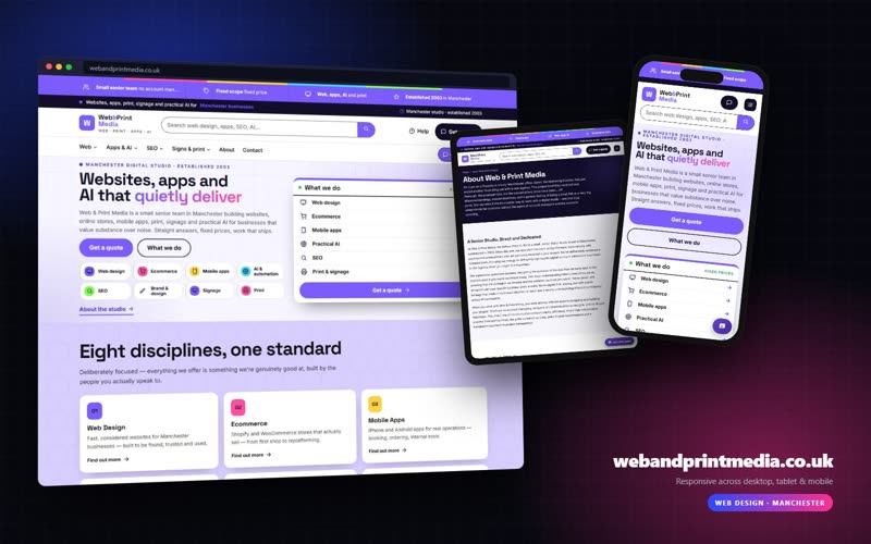 Web & Print Media website